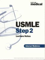 USMLE Step 2. Neurology. Internal Medicine Notes