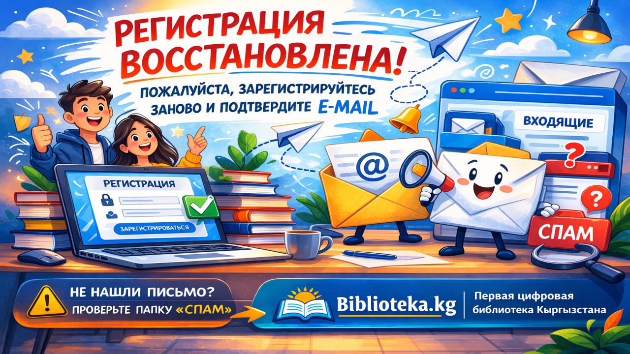 Запуск системы регистрации на Biblioteka.kg