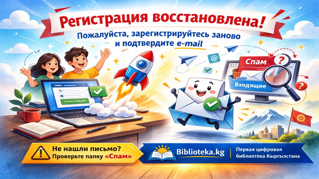 Запуск системы регистрации на Biblioteka.kg